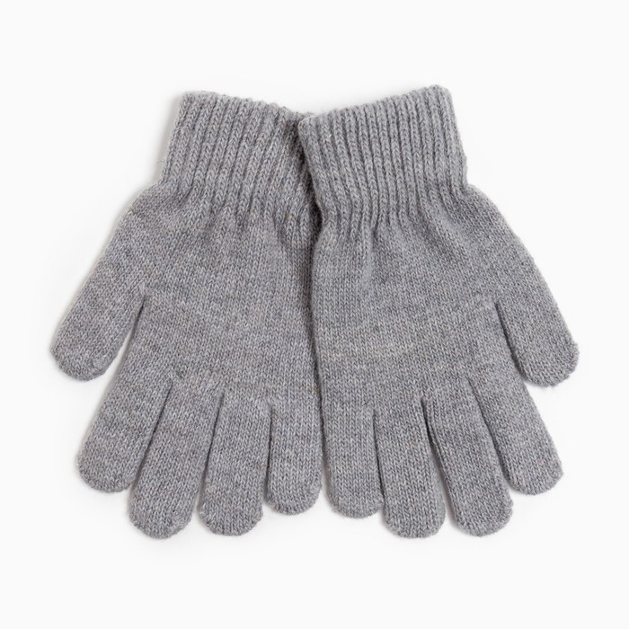 Перчатки детские, цвет серый, размер 17 (11-12 лет) Перчатки детские, цвет серый, размер 17 (11-12 лет)