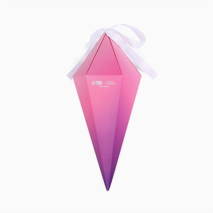 Переноска - шестиугольник для цветов «С любовью!», розовая, 15 х 35 х 15 см Переноска - шестиугольник для цветов «С любовью!», розовая, 15 х 35 х 15 см