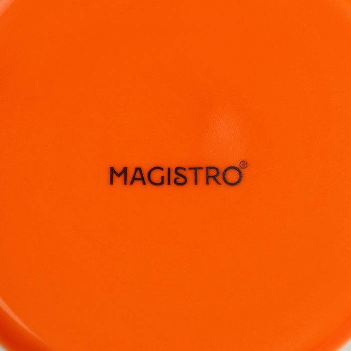 Тарелка фарфоровая глубокая Magistro «Церера», 700 мл, d=18,5 см, цвет оранжевый Тарелка фарфоровая глубокая Magistro «Церера», 700 мл, d=18,5 см, цвет оранжевый
