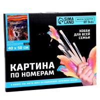 Картина по номерам на холсте с подрамником «Кот в поле», 40 х 50 см