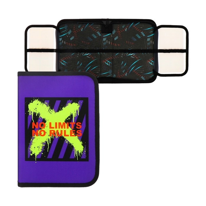 Пенал 1 секция, 140 х 200 х 40 мм, 2 откидные планки, тканевый, ПКТ 09-20-1 Пенал 1 секция, 140 х 200 х 40 мм, 2 откидные планки, тканевый, ПКТ 09-20-1 "Вне правил"