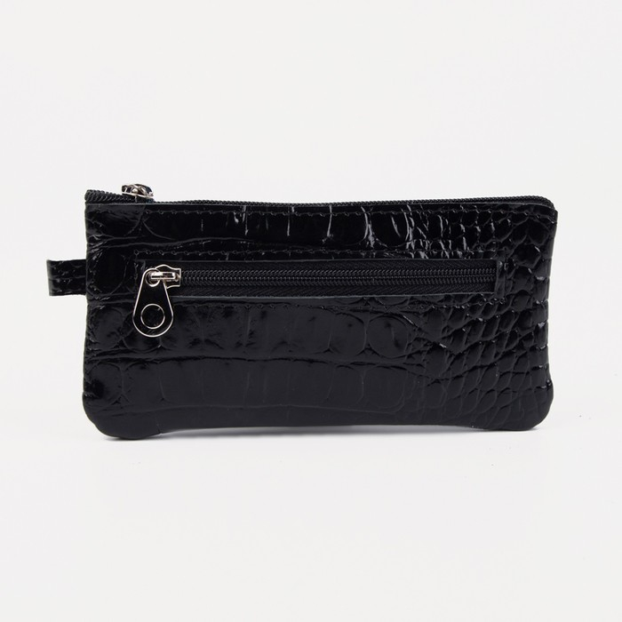 Ключница на молнии, длина 13, 5 см, кольцо, цвет чёрный Ключница на молнии, длина 13, 5 см, кольцо, цвет чёрный