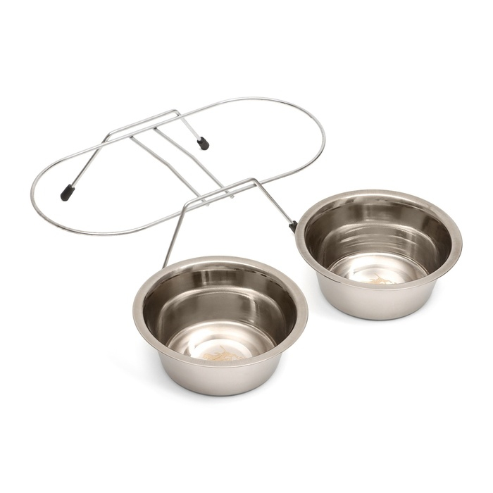 Набор из 2 мисок на подставке, 2 х 450 мл Набор из 2 мисок на подставке, 2 х 450 мл