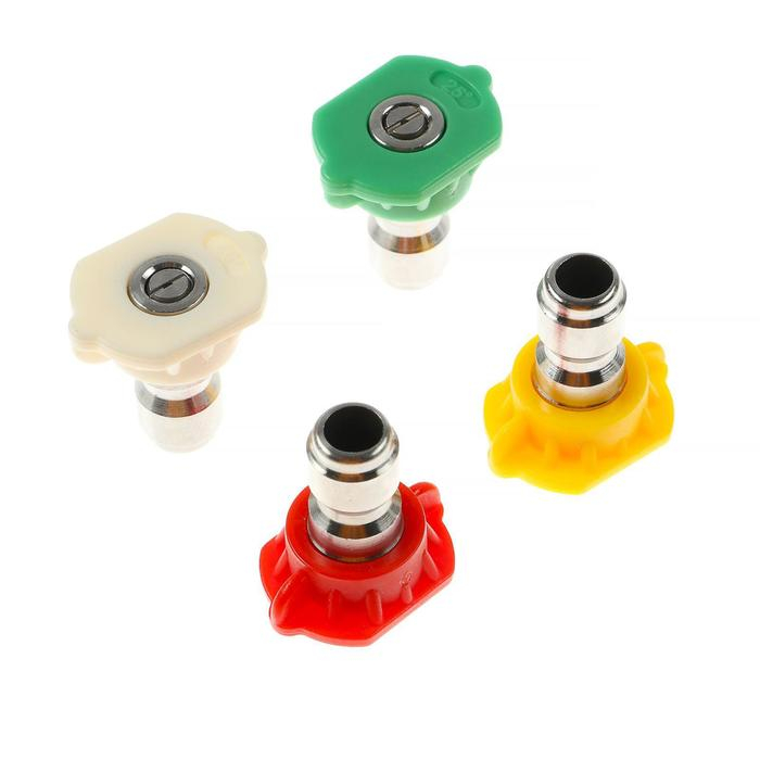 Насадка-распылитель, 0-15-25-40 град, посадочный d=12 мм, набор 4 шт Насадка-распылитель, 0-15-25-40 град, посадочный d=12 мм, набор 4 шт