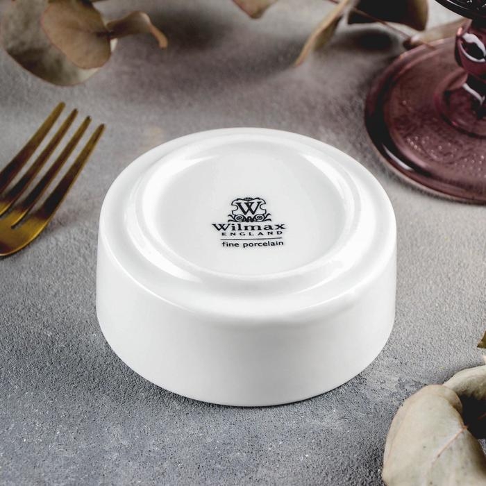 Салатник фарфоровый Wilmax, d=8,5 см, цвет белый
