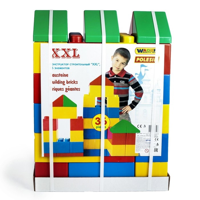 Конструктор строительный XXL, 36 деталей Конструктор строительный XXL, 36 деталей