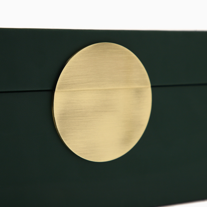 Шкатулка для украшений «Изумруд» экокожа, набор 2 шт. Шкатулка для украшений «Изумруд» экокожа, набор 2 шт.