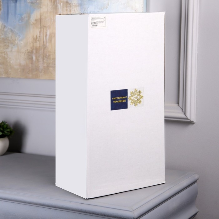 Светодиодная фигура «Дед Мороз» 21 × 45 × 17 см, акрил, 60 LED, 220 В, свечение белое Светодиодная фигура «Дед Мороз» 21 × 45 × 17 см, акрил, 60 LED, 220 В, свечение белое