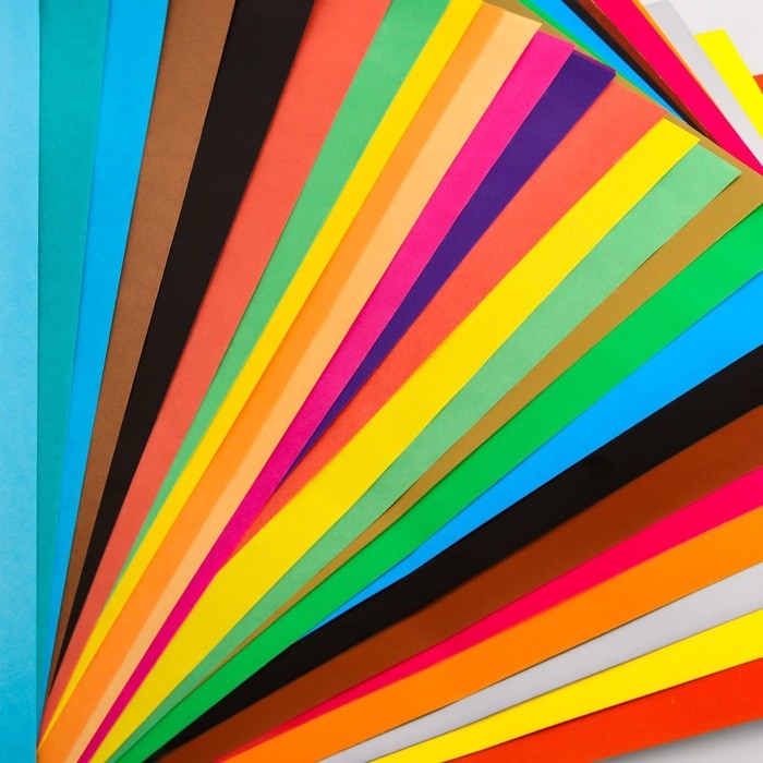 Набор  Набор "Принцессы" А4: 10л цветного одностороннего картона + 16л цветной двусторонней бумаги