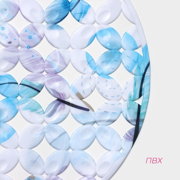 Коврик в раковину Доляна «Пёрышки», 29×29 см Коврик в раковину Доляна «Пёрышки», 29×29 см