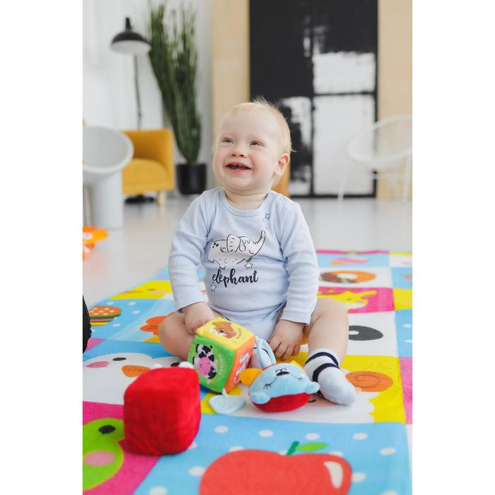 Игровой коврик для детей на фольгированной основе «Малыши зверята», размер 180х150x0,5 см, Крошка Я Игровой коврик для детей на фольгированной основе «Малыши зверята», размер 180х150x0,5 см, Крошка Я