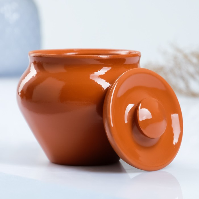 Набор  Набор "Вятская керамика Трио" 0,5лх3шт + ухват, терракота