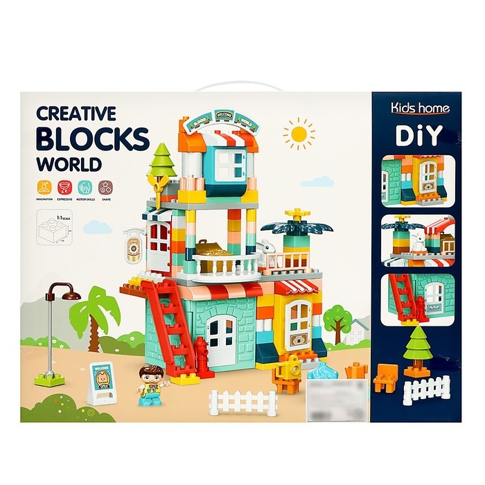 Конструктор «Загородный домик», 2 варианта сборки, 176 деталей Конструктор «Загородный домик», 2 варианта сборки, 176 деталей