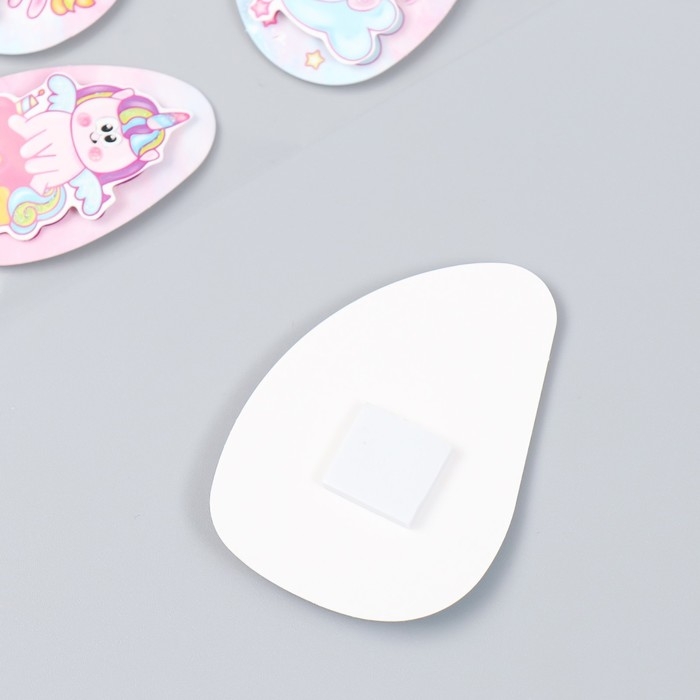 Наклейка картон 2 слоя Наклейка картон 2 слоя "Единорожки и сладости" 17х12 см