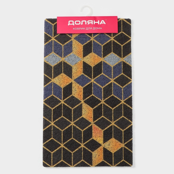 Коврик придверный грязезащитный Доляна «Бурлеск», вырезной, 45×75 см Коврик придверный грязезащитный Доляна «Бурлеск», вырезной, 45×75 см