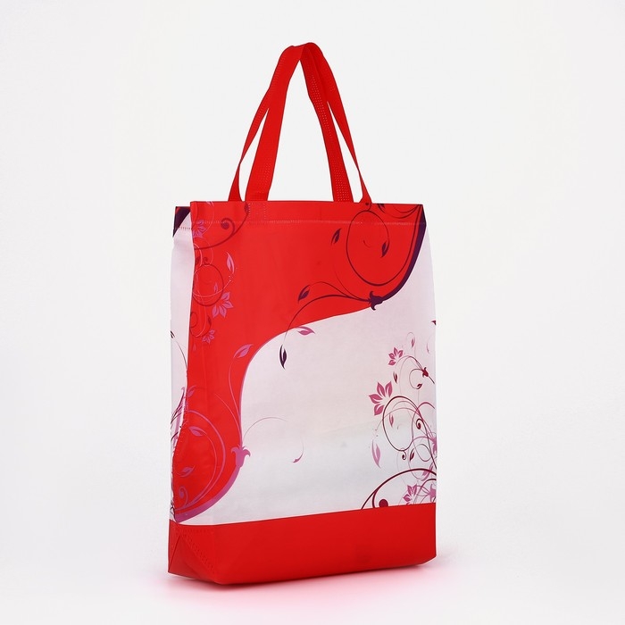 Сумка хозяйственная без застёжки, цвет красный Сумка хозяйственная без застёжки, цвет красный