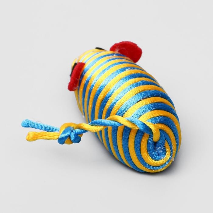 Мышь-погремушка радужная, 7 см, микс цветов Мышь-погремушка радужная, 7 см, микс цветов