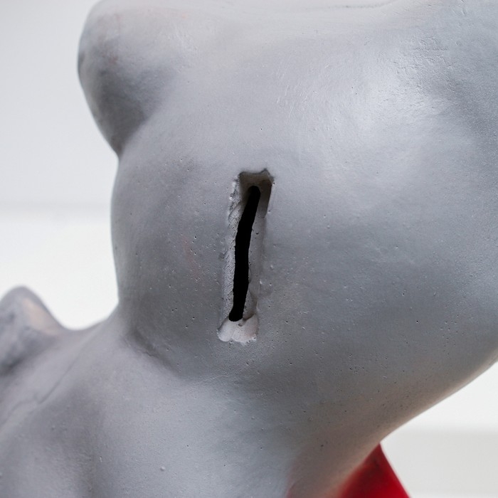 Копилка Копилка "Кот на рыбке" серый, 28см