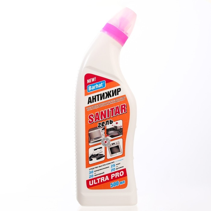 Средство для чистки плит, микроволновых печей, духовых шкафов Ultra Barhat  Средство для чистки плит, микроволновых печей, духовых шкафов Ultra Barhat "Санитар", гель, 500 г