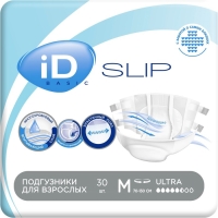 Подгузники для взрослых iD Slip Basic, размер M, 30 шт.