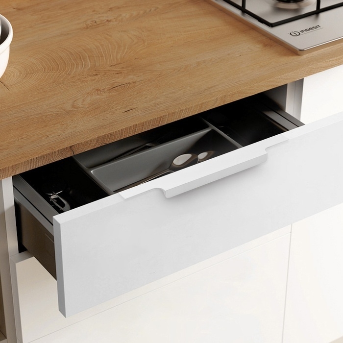 Ручка торцевая CAPPIO RP100WH, L=300 мм, цвет белый Ручка торцевая CAPPIO RP100WH, L=300 мм, цвет белый