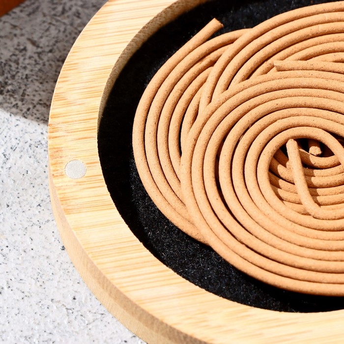 Набор благовоний с подставкой  Набор благовоний с подставкой "Узор", бежевый