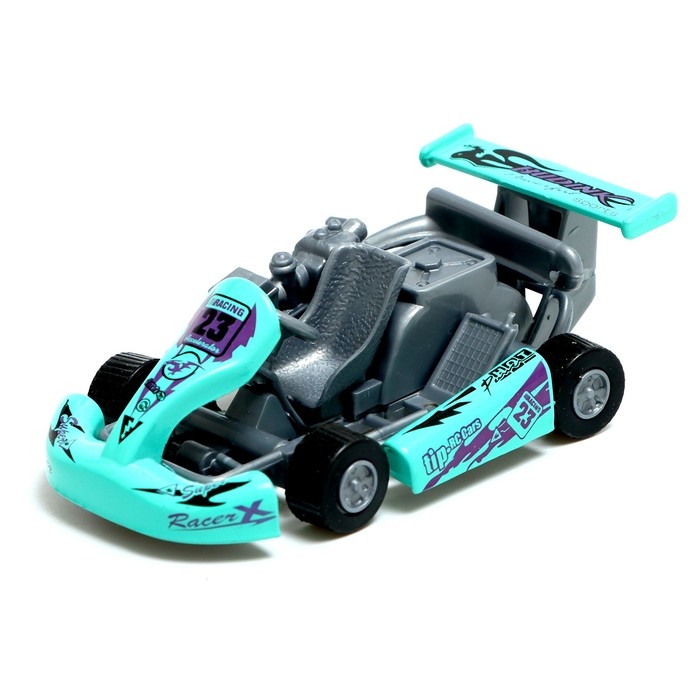 Машина металлическая «Картинг», инерция, цвет МИКС Машина металлическая «Картинг», инерция, цвет МИКС