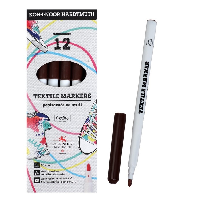 Маркер для ткани 3.0 мм Koh-I-Noor 3203/34, длина письма 500 м, коричневый Маркер для ткани 3.0 мм Koh-I-Noor 3203/34, длина письма 500 м, коричневый