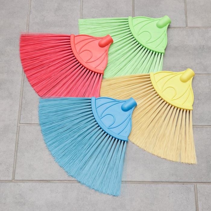 Метла веерная без черенка Доляна, 32×24,5 см, цвет МИКС Метла веерная без черенка Доляна, 32×24,5 см, цвет МИКС