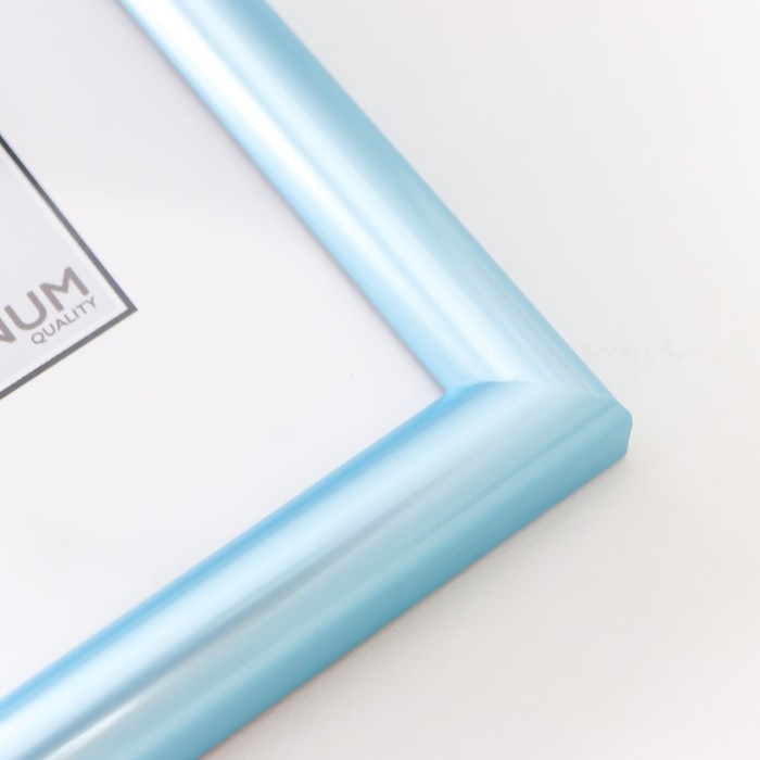 Фоторамка пластик Фоторамка пластик "Радуга" 15х21 см, голубой