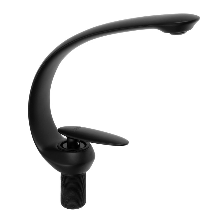 Смеситель для раковины ZEIN Z3878, однорычажный, интерьерный, высота 18 см, латунь, черный Смеситель для раковины ZEIN Z3878, однорычажный, интерьерный, высота 18 см, латунь, черный