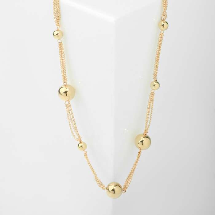 Бусы «Авангард» галос, цвет золото, 40см