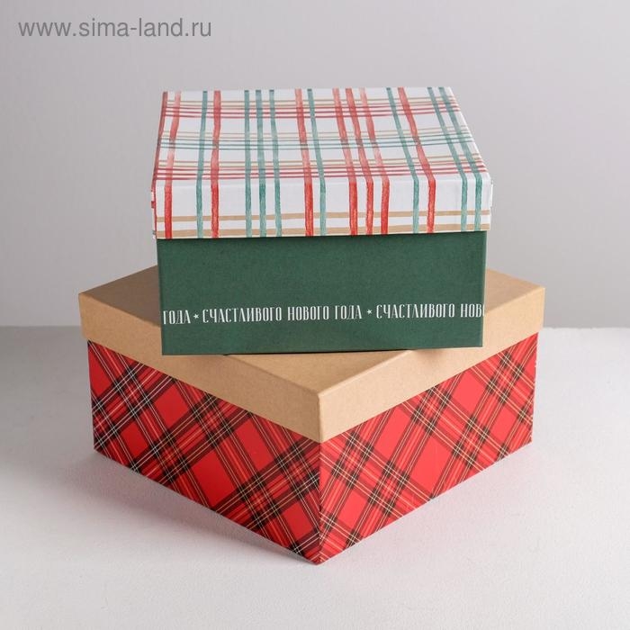 Набор подарочных коробок 5 в 1 «С новым годом», 14 х 14 х 8 - 22 х 22 х 12 см, Новый год