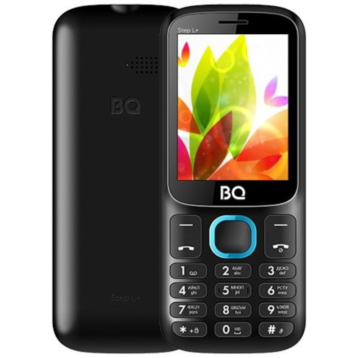 Сотовый телефон BQ M-2440 Step L+, 2.4 Сотовый телефон BQ M-2440 Step L+, 2.4", 2 sim, 32Мб, microSD, 800 мАч, чёрн/голубой