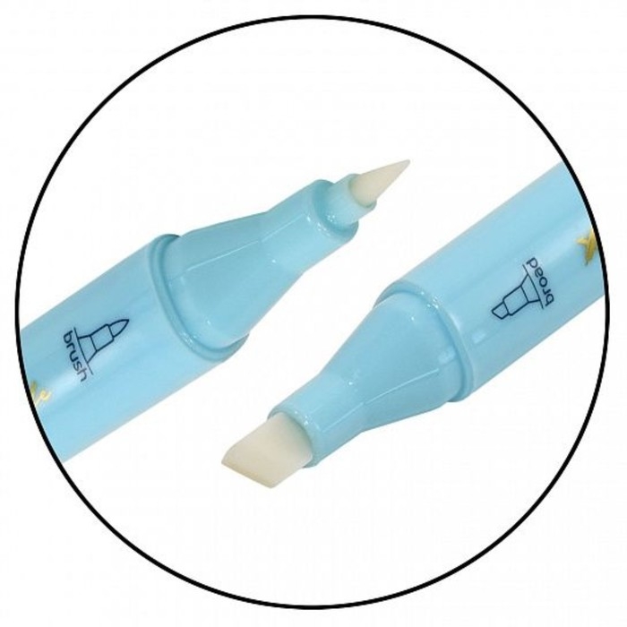 Маркер художественный блендер LOREX  Маркер художественный блендер LOREX "SIMPLE", двусторонний, наконечник: кисть (1.0 мм) и скошенный (6.0 мм), спиртовой