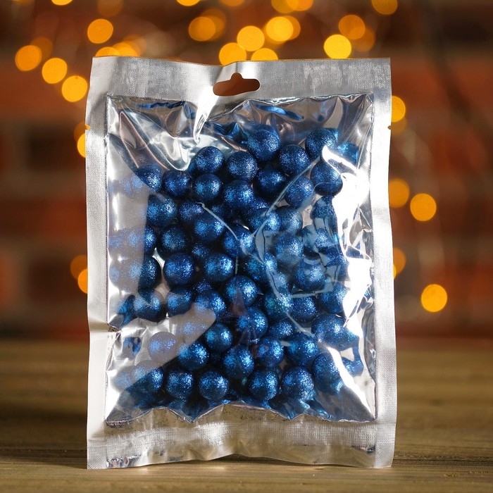 Фигурка для поделок и декора «Шар», набор 55 шт., размер 1 шт: 0,5 — 1 см, цвет синий Фигурка для поделок и декора «Шар», набор 55 шт., размер 1 шт: 0,5 — 1 см, цвет синий