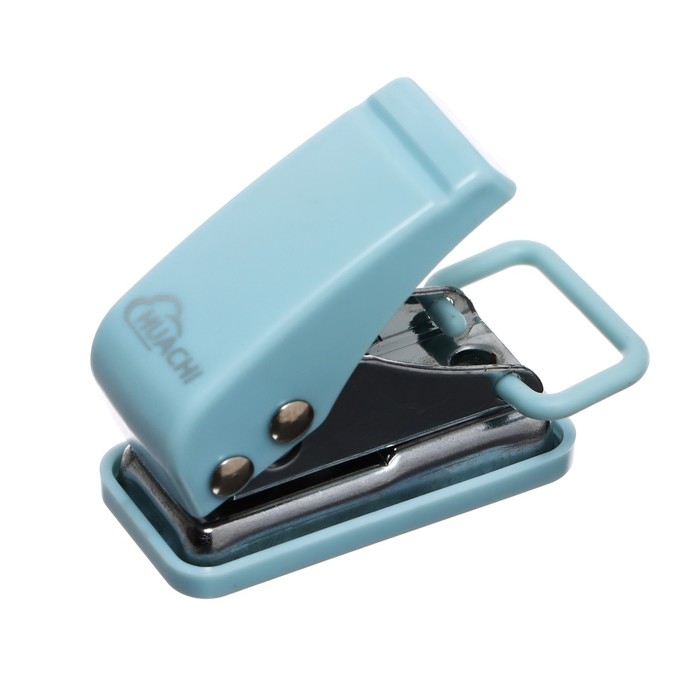 Дырокол на 1 отверстие, до 10 листов, металлический, МИКС