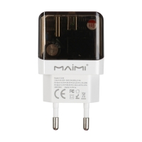 Сетевое зарядное устройство Maimi C100, USB, 3 А, Type-C, 3 А, 20 Вт, PD, полупрозрачное