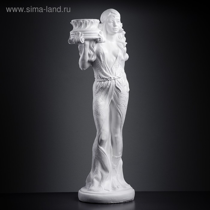 Фигура - подставка Фигура - подставка "Восточная красавица" белая, 30х27х90см