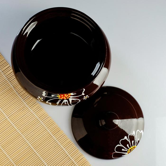 Пельменница  Пельменница "Псковская" 1,8л / 15х20,8см, ромашка коричневая