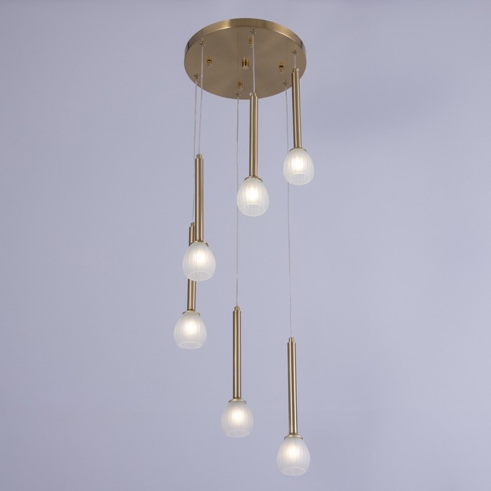 Светильник Светильник "Жаклин" 6х3Вт G4 бронза 30х30х180см