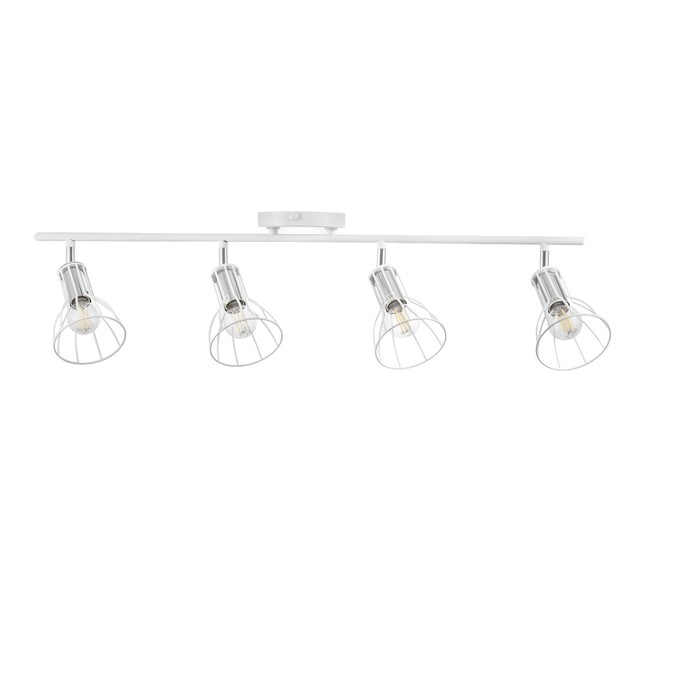 Светильник Светильник "Бостон" 4х60Вт Е14 белый/хром