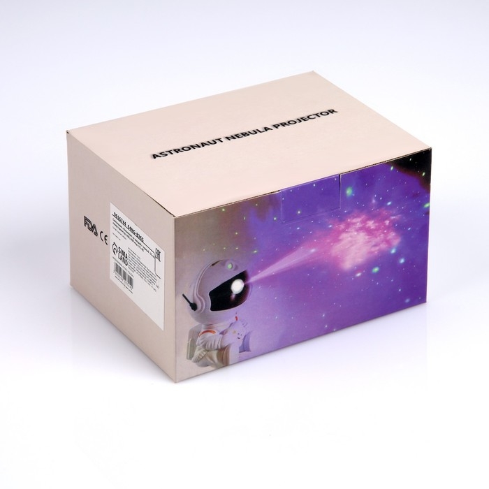 Световой прибор «Космонавт со звездой» 13 см, свечение RGB, пульт ДУ, 5 В, чёрный Световой прибор «Космонавт со звездой» 13 см, свечение RGB, пульт ДУ, 5 В, чёрный