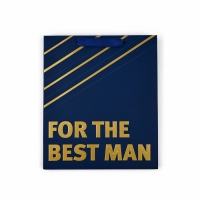 Пакет ламинированный вертикальный For the best man, ML 23 х 27 х 11.5 см