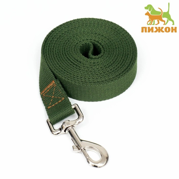 Поводок брезентовый, 3 м х 2,5 см, хаки Поводок брезентовый, 3 м х 2,5 см, хаки