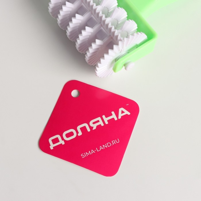 Валик для нарезки теста Доляна «Яркий», 17×8×4,5 см, фактурный, цвет зелёный Валик для нарезки теста Доляна «Яркий», 17×8×4,5 см, фактурный, цвет зелёный