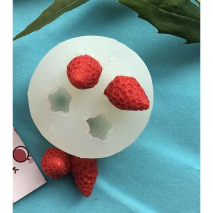 Молд силикон 3D Молд силикон 3D "Земляника" 4 предмета