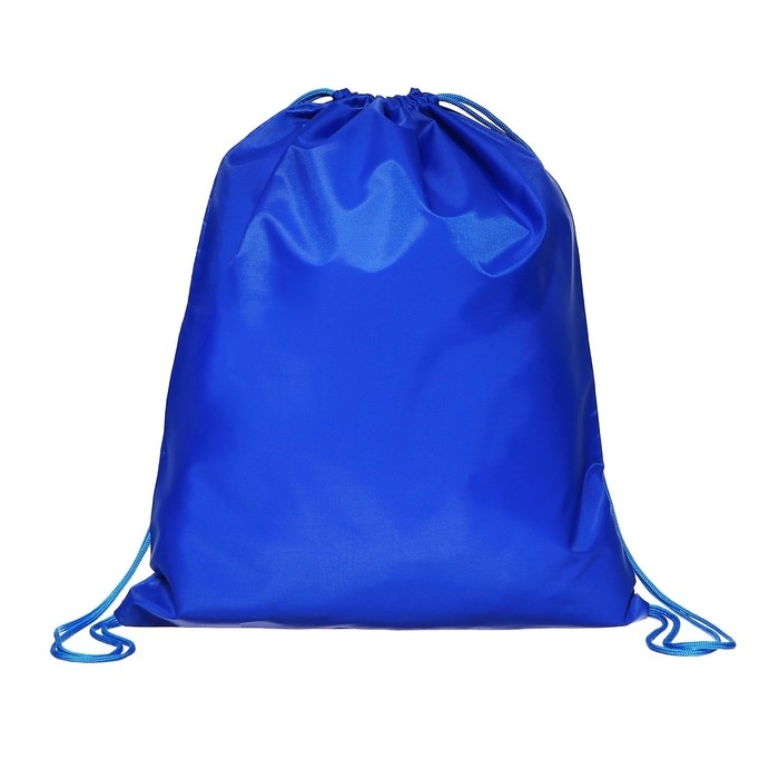 Мешок для обуви 490 Х 410 мм,  Мешок для обуви 490 Х 410 мм, "Стандарт" MAX, (мягкий полиэстер, плотность 210 D), василек/синий