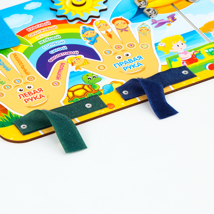 Бизиборд «Право-лево», шнурок в комплекте, МИКС Бизиборд «Право-лево», шнурок в комплекте, МИКС