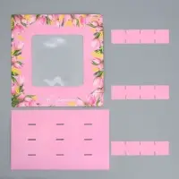 Коробка для конфет, кондитерская упаковка, 16 ячеек &laquo;От всего сердца&raquo;, 18.9&times;18.9&times;3.8 см